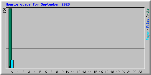 Hourly usage for September 2026